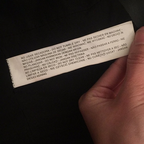 Zara Black Faux Leather Jacket Size XS - Picture 5 of 5